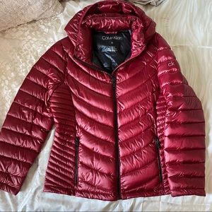 Calvin Klein Red Puffer Jacket